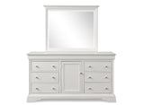 New Classic Furniture Versailles Landscape Mirror White BH1040W-060