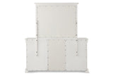 New Classic Furniture Versailles Landscape Mirror White BH1040W-060