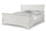 Versailles King Sleigh Bed - (White)