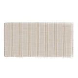 Stephanie Upholstered Storage Ottoman, Linen Stripe