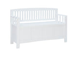 CYNTHIA STORAGE BENCH WHITE