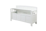 CYNTHIA STORAGE BENCH WHITE