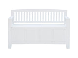 CYNTHIA STORAGE BENCH WHITE