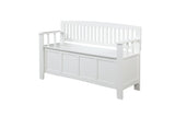 CYNTHIA STORAGE BENCH WHITE