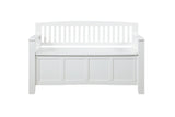 CYNTHIA STORAGE BENCH WHITE