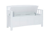 CYNTHIA STORAGE BENCH WHITE