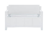 CYNTHIA STORAGE BENCH WHITE