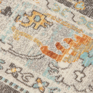 AMER Rugs Bohemian BHM-2 Power-Loomed Bordered Transitional Area Rug Taupe 8'9" x 11'9"