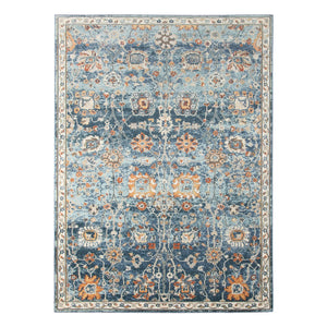 AMER Rugs Bohemian BHM-5 Power-Loomed Floral Transitional Area Rug Navy 8'9" x 11'9"