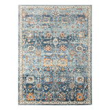AMER Rugs Bohemian BHM-5 Power-Loomed Floral Transitional Area Rug Navy 8'9" x 11'9"