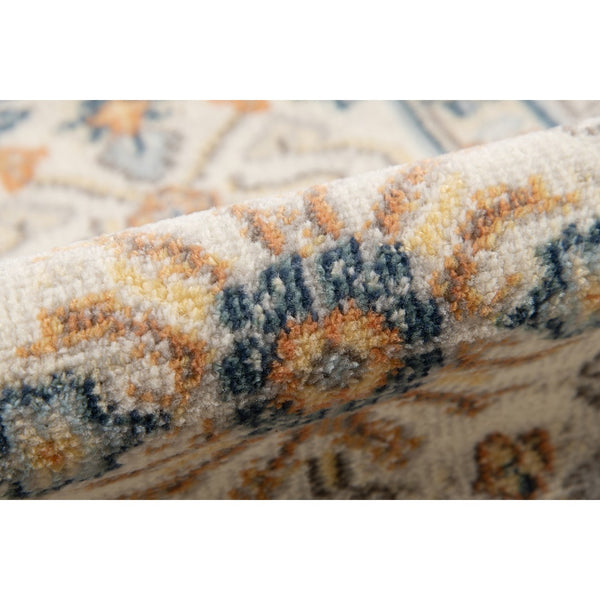 AMER Rugs Bohemian BHM-8 Power-Loomed Bordered Transitional Area Rug Beige/Orange 8'9" x 11'9"