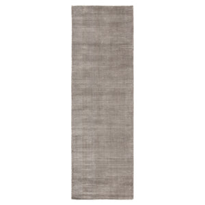 Jaipur Living Basis Handmade Solid Gray/ Silver Runner Rug (2'6"X8')