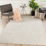 Jaipur Living Basis Handmade Solid Ivory/ Gray Area Rug (12'X15')