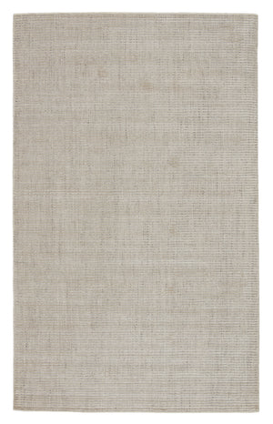 Jaipur Living Basis Handmade Solid Ivory/ Gray Area Rug (12'X15')