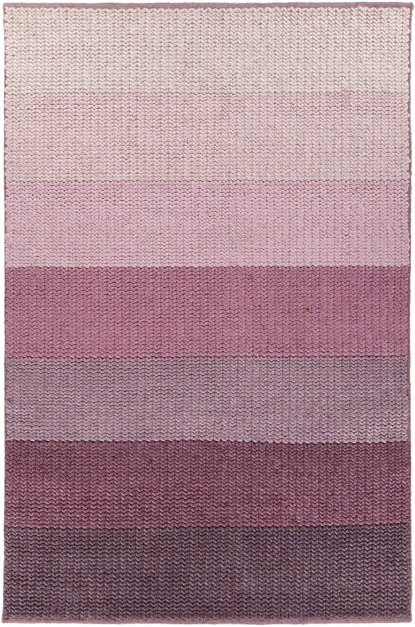 Chandra Rugs Bidan 100% Wool Hand-Woven Contemporary Rug Purple Multi 7'9 x 10'6