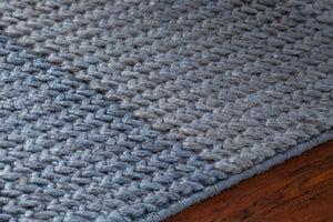 Chandra Rugs Bidan 100% Wool Hand-Woven Contemporary Rug Blue Multi 7'9 x 10'6