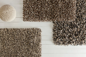 Chandra Rugs Big Jos 100% Wool Hand-Woven Contemporary Shag Rug Silver 7'9 x 10'6