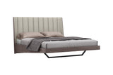 Whiteline Modern Living Berlin Bed King BK1754-GRY/LGRY