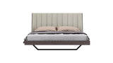 Whiteline Modern Living Berlin Bed King BK1754-GRY/LGRY