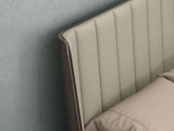 Whiteline Modern Living Berlin Bed King BK1754-GRY/LGRY