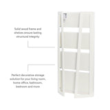 Delanie Folding Bookcase White