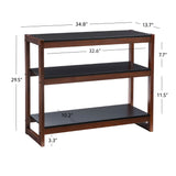 Charles Low Bookcase Black and Walnut