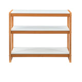 Charles Low Bookcase White and Natural