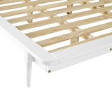 King Solid Wood Spindle Platform Bed