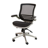 English Elm EE1304 Modern Commercial Grade Mesh Executive Office Chair Black Mesh/Graphite Silver Frame EEV-11622
