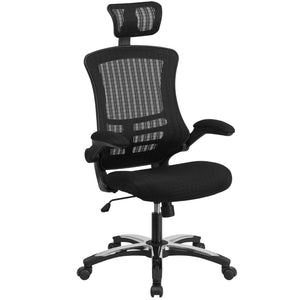 English Elm EE1345 Contemporary Commercial Grade Mesh Executive Office Chair Black EEV-11740