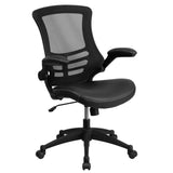 English Elm EE1347 Contemporary Commercial Grade Mesh Task Office Chair Black LeatherSoft/Mesh EEV-11746