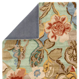 Jaipur Living Blue Collection BL71 Petal Pusher 75% Wool 25% Rayon Made From Bamboo Handmade Contemporary Floral Rug RUG100566