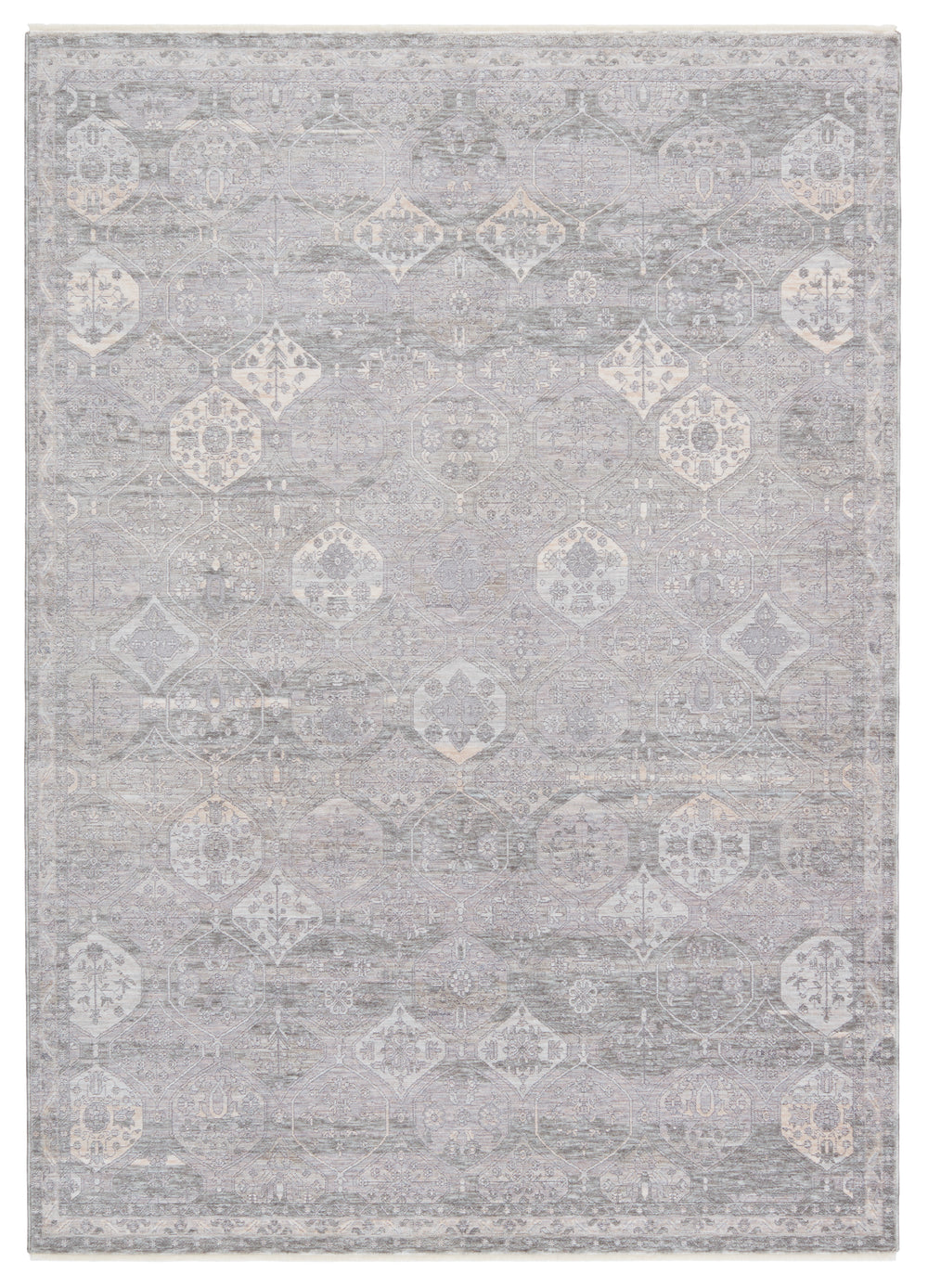 Jaipur Living Kiernan Trellis Gray/ Beige Area Rug (9'6"X13')