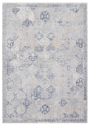 Jaipur Living Rune Trellis Gray/ Navy Area Rug (9'6"X13')