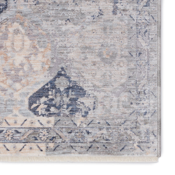 Jaipur Living Rune Trellis Gray/ Navy Area Rug (9'6"X13')