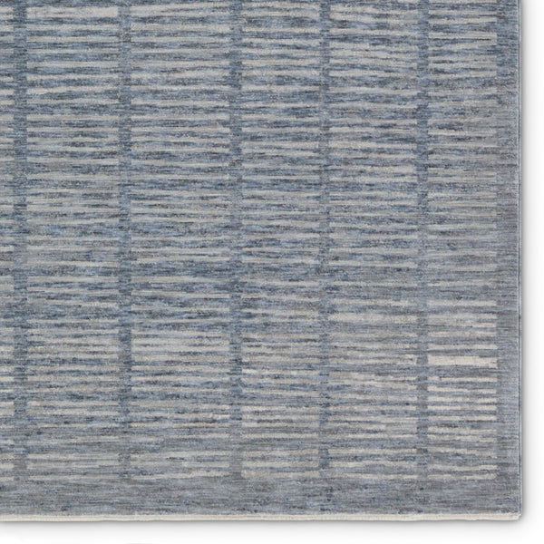 Jaipur Living Ballad Dounia BLA11 Power Loomed 100% Polyester Stripes Area Rug Blue 100% Polyester RUG156591