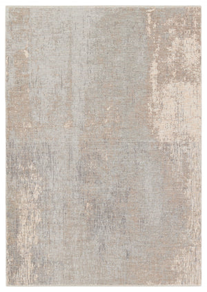 Jaipur Living Ballad Kosta BLA13 Power Loomed 100% Polyester Abstract Area Rug Taupe 100% Polyester RUG156595