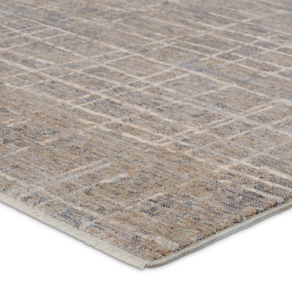 Jaipur Living Ballad Pinon BLA14 Power Loomed 100% Polyester Stripes Area Rug Silver 100% Polyester RUG156597