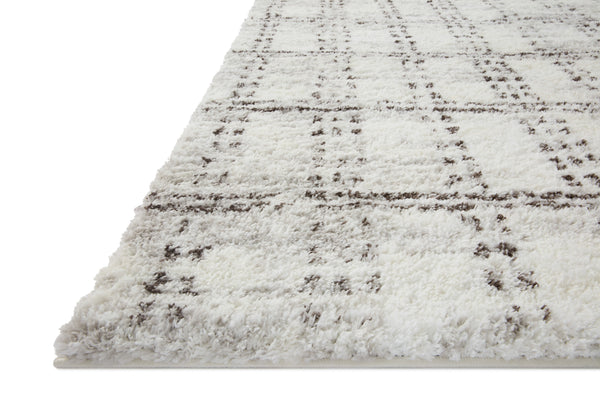 Loloi II Bliss Shag Collection Cream / Grey 9'-3" X 13' Area Rug