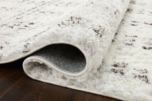 Loloi II Bliss Shag Collection Cream / Grey 9'-3" X 13' Area Rug