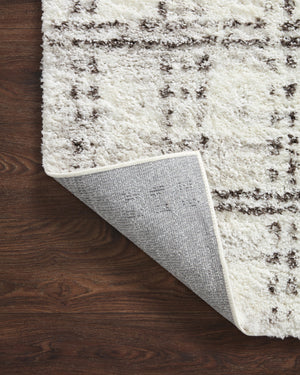 Loloi II Bliss Shag Collection Cream / Grey 9'-3" X 13' Area Rug