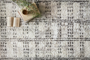 Loloi II Bliss Shag Collection Cream / Grey 9'-3" X 13' Area Rug