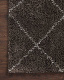 Loloi II Bliss Shag Collection Bark / Grey 9'-3" X 13' Area Rug