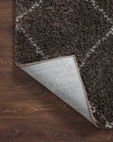 Loloi II Bliss Shag Collection Bark / Grey 9'-3" X 13' Area Rug