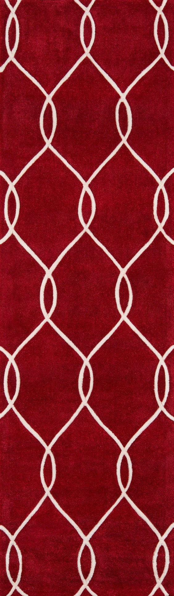 Momeni Bliss BS-12 Hand Tufted Contemporary Geometric Indoor Area Rug Red 8' x 10' BLISSBS-12RED80A0