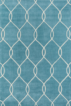 Momeni Bliss BS-12 Hand Tufted Contemporary Geometric Indoor Area Rug Teal 8' x 10' BLISSBS-12TEL80A0