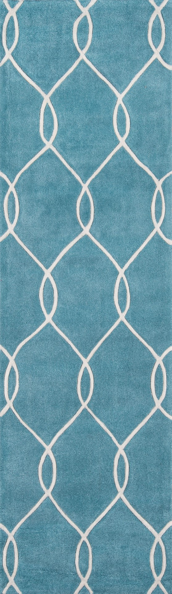 Momeni Bliss BS-12 Hand Tufted Contemporary Geometric Indoor Area Rug Teal 8' x 10' BLISSBS-12TEL80A0