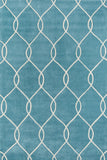 Momeni Bliss BS-12 Hand Tufted Contemporary Geometric Indoor Area Rug Teal 8' x 10' BLISSBS-12TEL80A0