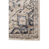 AMER Rugs Belmont BLM-1 Power-Loomed Medallion Transitional Area Rug Beige/Gray 8'7" x 11'6"