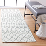 Aspen Blossom 115 Hand Tufted 100% Wool Pile Bohemian Rug Ivory / Grey 100% Wool Pile BLM115A-28